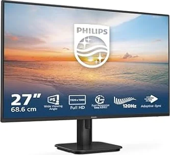 PHILIPS 27E1N1100A - 27 Zoll Full HD Monitor, eingeb. Lautsprecher, 1 ms Reaktionszeit (1920x1080, 100 Hz, VGA, HDMI 1.4) schwarz
