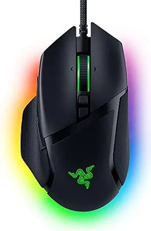 Razer Basilisk V3 - Kabelgebundene, anpassbare Gaming Maus mit Chroma RGB für PC / Mac (10+1 programmierbare Tasten, neigbares HyperScroll Mausrad, ergonomisches Design) Schwarz