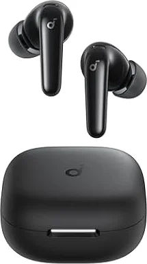 soundcore by Anker P31i kabellose Bluetooth-Kopfhörer, Hi-Res Sound Schwarz | adaptives Noise Cancelling in Echtzeit, Übersetzungskopfhörer, 50h Akku, kabellose Bluetooth Earbuds