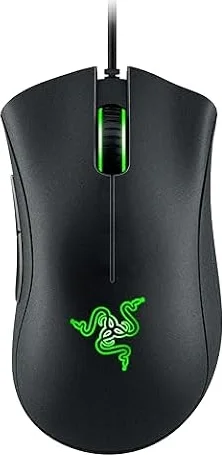 Razer DeathAdder Essential (2021) - Kabelgebundene Gaming-Maus mit Optischem Sensor mit 6400 DPI (5 programmierbare Tasten, Ergonomischer Formfaktor, 10 Millionen Klicks Lebensdauer) Schwarz