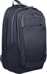 HP Travel Plus 30 L 17 Zoll Laptop-Rucksack – Wasserabweisend, Erweiterbar auf 35 L, RFID-Schutz, Gepolstertes Laptopfach, Blau-Graphit