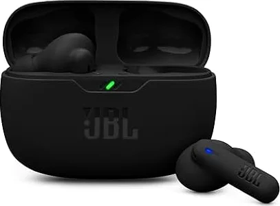 JBL Wave Beam 2, Kabellose Kopfhörer mit Noise-Cancelling, Schwarz | 40 h Wiedergabe, JBL Pure Bass Sound, Smart-Ambient-Technologie, IP54 wasser- und staubdicht, Multipoint-Verbindung