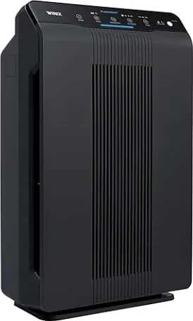 WINIX 5500-2 luftreiniger Allergiker, CADR 390m³/h, 99㎡, Air Purifier für Raucherzimmer gegen Allergien, Staub, Pollen, Tierhaare, Luftqualitätsanzeige, Auto Schlafmodus, Schwarz