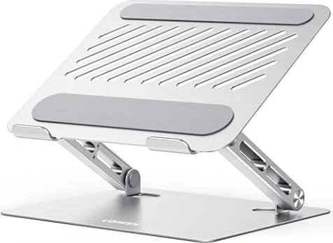 UGREEN Laptop Ständer Aluminium Höhenverstellbarer Laptop Stand 10-17.3" | Breite Basis mit Doppelstützen, Verstellbar und Ergonomisch, Faltbar, Rundum-Silikonschutz, Verbesserte Wärmeableitung