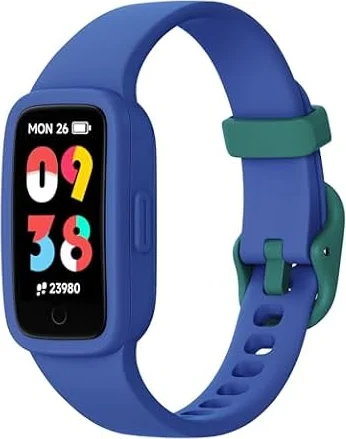 Vigor 3 Kinder Fitness Uhr Smartwatch mit AMOLED Display, Jungen 4-12 Jahre | Ohne Smartphone & App nutzbar, 3 ATM wasserdicht, Schrittzähler, Herzfrequenz & Schlafmonitor, Vibrationswecker, 10 Sportmodi