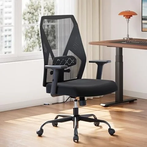 SIHOO M109 Bürostuhl mit Lordosenstütze, Schreibtischstuhl Ergonomisch Büro | Schreibtischstuhl für Homeoffice, verstellbaren Armlehnen, atmungsaktivem Netzgewebe, zertifizierte Klasse-3-Gasfeder