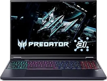Acer Predator Helios Neo 16AI | Gaming Laptop | Ultra 9 |RTX 5070|32GB|1TB | 16" WQXGA 240Hz | Intel Core Ultra 9 275HX | 32GB RAM | NVIDIA RTX 5070 | 1TB SSD | Windows 11 | QWERTY | PHN16-73-95ZC