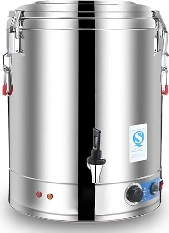 Kommerzieller Warmwasser-Urnen-Kessel-Spender aus Edelstahl, 30L 40L 50L 60L großer Kapazitäts-elektrischer Tee-Kessel mit Thermostat-Steuerung für Cafe-Büro-Restaurant-Verpflegung