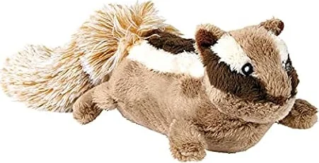 TRIXIE Robustes Hundespielzeug Streifenhörnchen Plüschtier – 28 cm | Kuscheliger Spielgefährte aus weichem Plüsch – zum Schmusen, Tragen und Spielen für Welpen und erwachsene Hunde