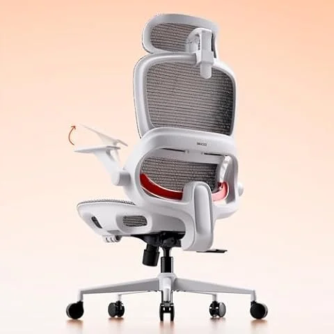 SIHOO B100 Bürostuhl, Bürostuhl Ergonomisch mit Adaptive Lendenwirbelstütze | Ergonomischer Bürostuhl mit Verstellbare breite Kopfstütze, atmungsaktive Vollnetz-Rückenlehne, 3-Stufen-Kippverriegelung