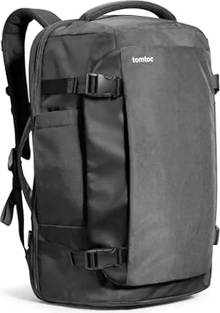tomtoc 40L Reiserucksack TSA Freundlich Handgepäck Rucksack Travel Backpack | Groß Rucksack für 15,6-17 Zoll Laptop, Flug Genehmigt Bordgepäck Spritzwassergeschützt Kabinenrucksack für Reise Weekender