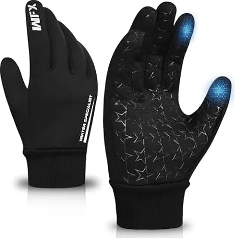WFX Kinder-Sporthandschuhe, Touchscreen-Friendly Anti-Rutsch-Thermo-Jungen-Handschuhe zum Laufen, Wandern, Skisport & Outdoor-Walking, winddicht, warm, Fahrradhandschuhe