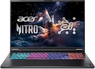 Acer Nitro 18 AI | Gaming Laptop | Ryzen Al 7 | RTX 5060 | 16GB | 1TB | 18" WQXGA 165Hz | AMD Ryzen Al 7 350 | 16GB RAM | NVIDIA RTX 5060 | 1TB SSD|Windows 11 | QWERTZ Tastatur | AN18-61-R845