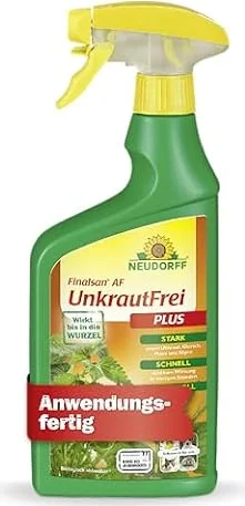 Neudorff Finalsan AF UnkrautFrei Plus– Kraftvoller, schnell wirkender Unkrautvernichter, der bis in die Wurzel wirkt. Anwendungsfertig für 25 m², 750 ml