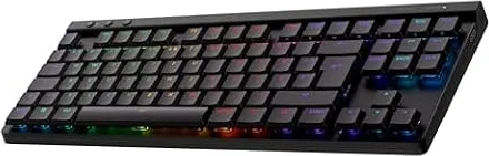 Logitech G G515 LIGHTSPEED TKL kabellose flache Gaming-Tastatur (Schwarz)