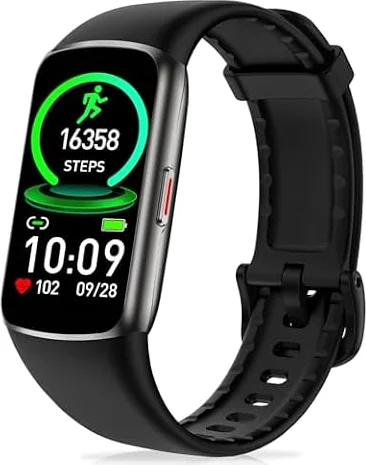 Zeacool Fitness Tracker Smartwatch Herren Damen, IP68 Wasserdicht Fitnessuhr, Aktivitätstracker mit 24h Herzfrequenz, Blutdruck Monitor, Schlaf, Uhr Sportuhr, Schrittzähler für iOS Android (Schwarz)