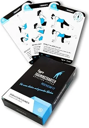 figgrs® Rückenfit - 57 Trainingskarten mit 50 Fitnessübungen | Rückentraining ohne Geräte | Rückenübungen für zuhause | Rücken stärken | Rückenschule | Wirbelsäule & Rumpfstabilität