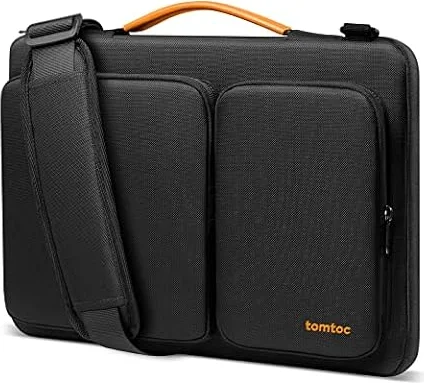 tomtoc Laptoptasche 15/15,6/16 Zoll Notebooktasche mit 360° Schutz | Wasserabweisende Schutzhülle als Umhängetasche, Kompatibel mit Samsung Galaxy Book, Acer, ASUS, Dell, HP, Lenovo, Chromebook