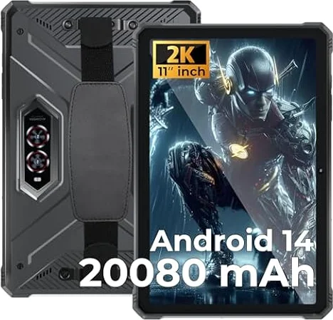 HOTWAV R9 Pro Tablet Outdoor Android 14, 4G LTE/5G WiFi Baustellen Tablet
