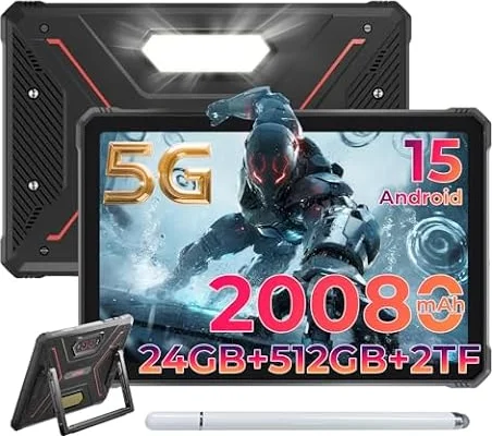 HOTWAV R9 Ultra 5G Outdoor Tablet 11" 2K FHD+ 24+512GB/2TB Baustelle Tablet